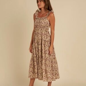 Rylee + Cru Floral Print Midi Dress